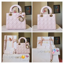 6400 NEW with Tag Lady Dior soupir Pink Lambskin Gold hw small bag Year 2026