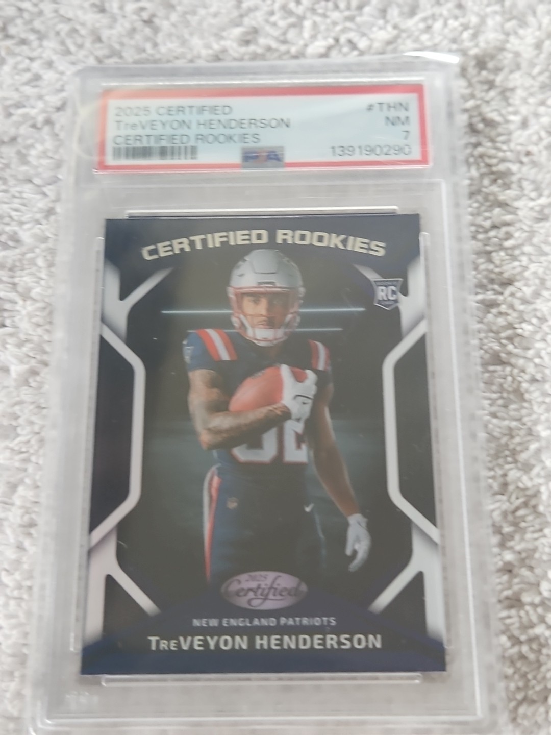 TreVeyon Henderson Panini Certified Certified Rookies #THN Base