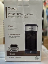 Sboly Instant Brew System Ground Coffee or K-cups Pods. KCM-203
