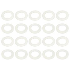 20 Pack Curtain Grommets, White Curtain Eyelet Rings