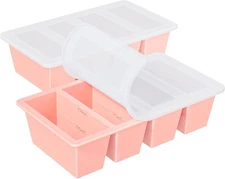 Silicone Freezer Tray for Sauce Cube: GGOW Freezing Pink 