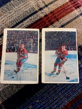 1952-53 NHL HOCKEY CARDS PARKHURST PAUL MEGER DICK GRAMBLE MONTREAL CANADIENS
