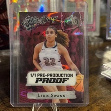 Lyric Swann Pre-Production Proof Purple Oil Spill