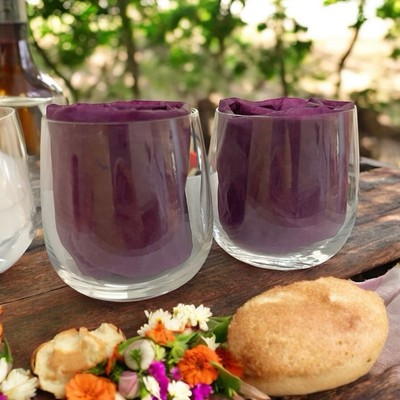 #ad Delta Air Lines ALESSI Italian Glasses Wine Rock Soft Drink Collectible Set Of 2 $12.99