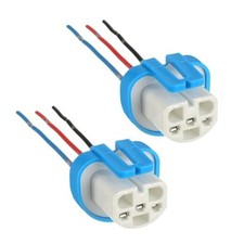 2 Pack Headlight Wiring Harness 9007 9004 HB1 HB5 High Temperature Ceramic 2PCS