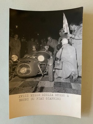 thousand miles XVIII MUSSO ON FIAT GIANNINI - original photo MIS.15X10