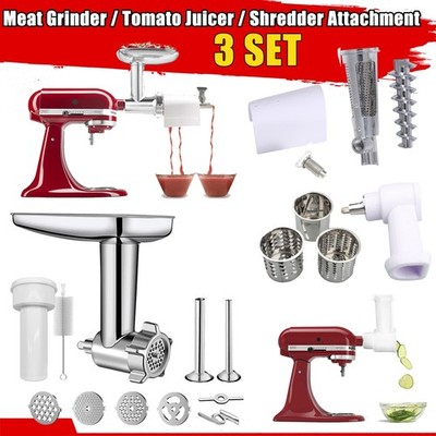 Meat Grinder / Tomato Juicer / Shredder Attachment For KitchenAid Stand Mixer