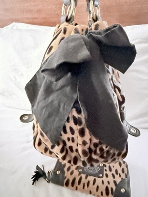 JUICY COUTURE VINTAGE Y2K LEOPARD PRINT DAY DREAMER TOTE PURSE