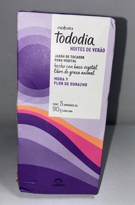 Natura Tododia Noites De Verao Mora Y Flor De Durazno Bar Soap 5 Pack 90g Each
