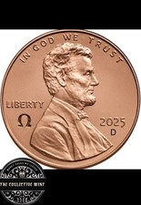 2025 P D Lincoln Penny Set 1 OMEGA Counterstamp Fantasy Coin