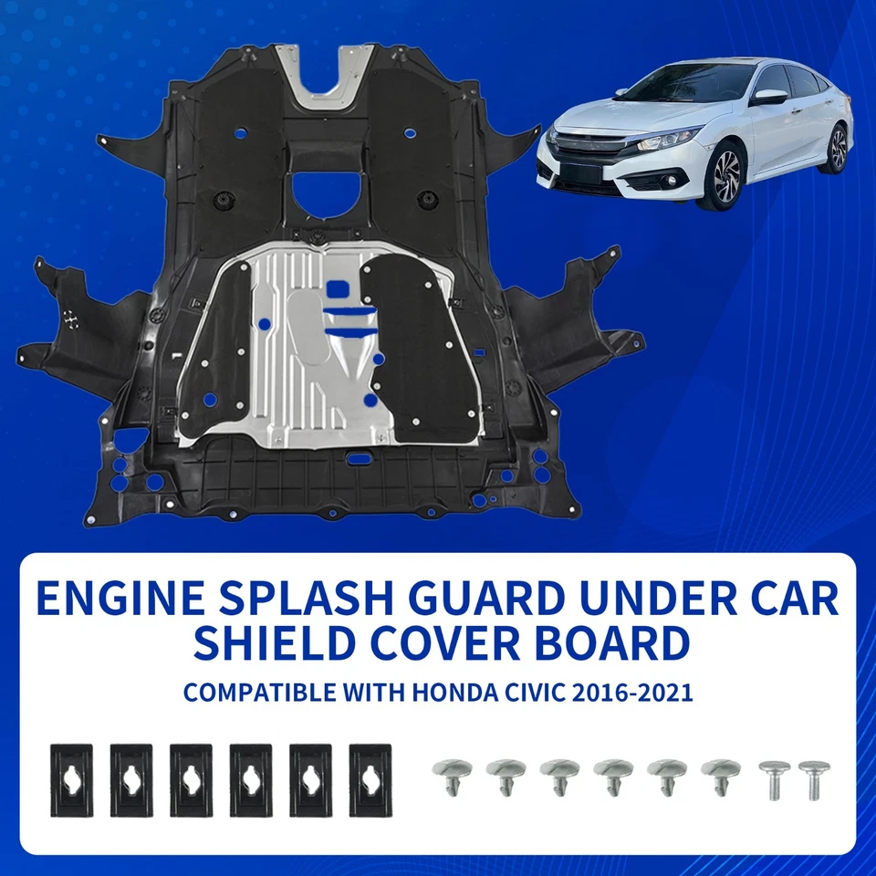 For 2016-2021 Honda Civic 74110TBCA00 Engine Cover Splash Under Shield - Image 2 of 4