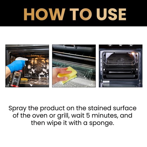 Heavy-Duty Oven and Grill Cleaner Specialized Eliminate Oil Stains and Unwanted - Picture 5 of 5