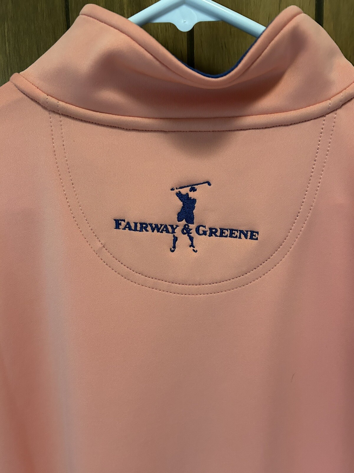 Fairway & Greene, Tech Men's Golf Vest, 1/4 Zip, XL, Orange **PreOwned