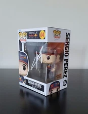 Sergio Perez Signed Autographed Red Bull Formula 1 Funko Pop with Hologram COA