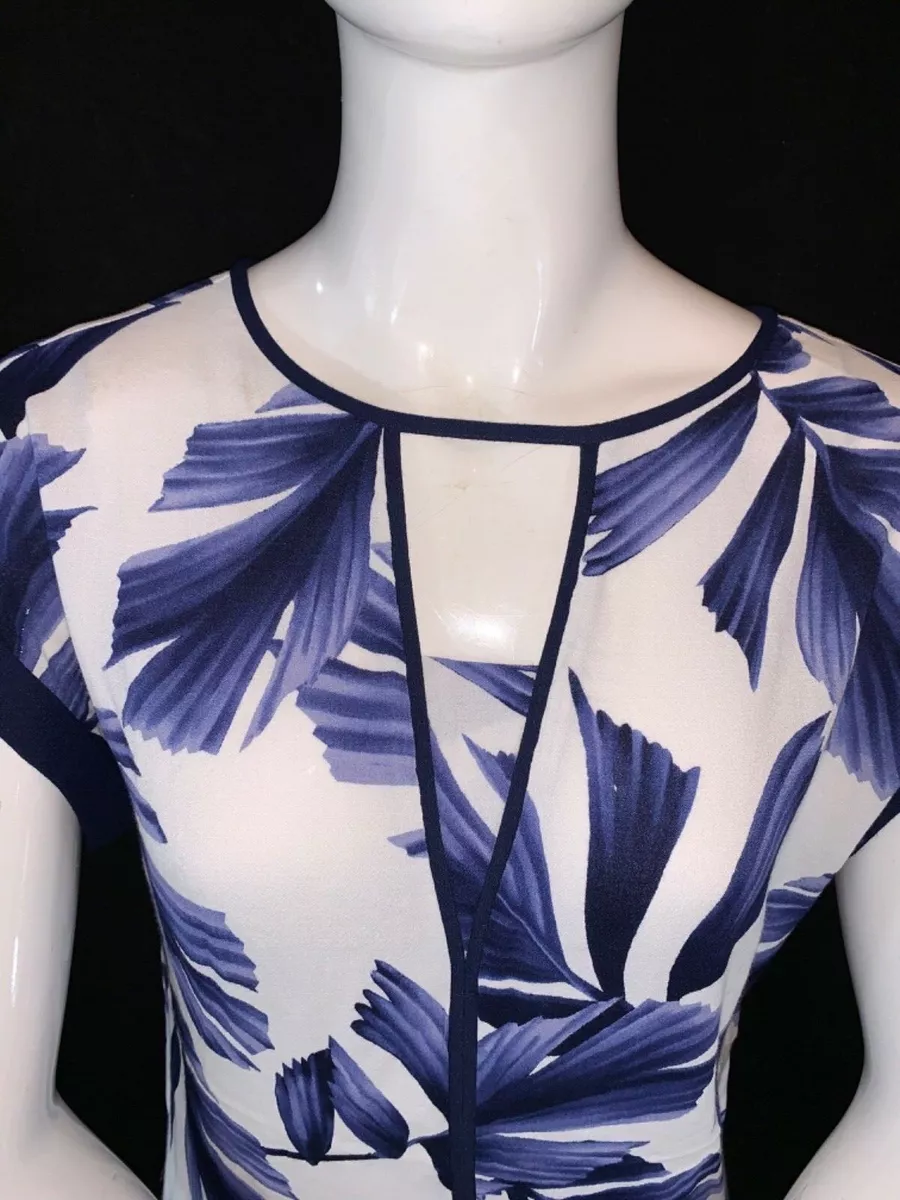 BNWT PHASE EIGHT Pia Blue White Short Sleeve Top. eBay
