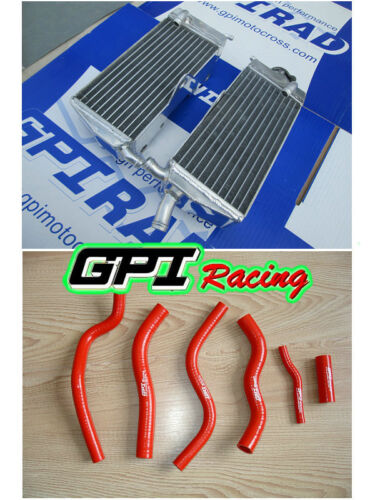 Aluminum Radiator & Hose for HONDA CR125R/CR125 1990-1997 1991 1992 1993 1994 - Picture 2 of 5