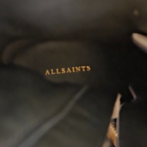 ALLSAINTS hellgraue Wildleder-Kampfstiefel staubig Kappe Zehensohle neu mit Etikett - Bild 5 von 5