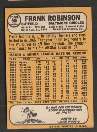 1968 Topps Baseball Cards Scegli una carta a scelta 295-660 EX X-MT 1/25 Set Break - Foto 346 di 490