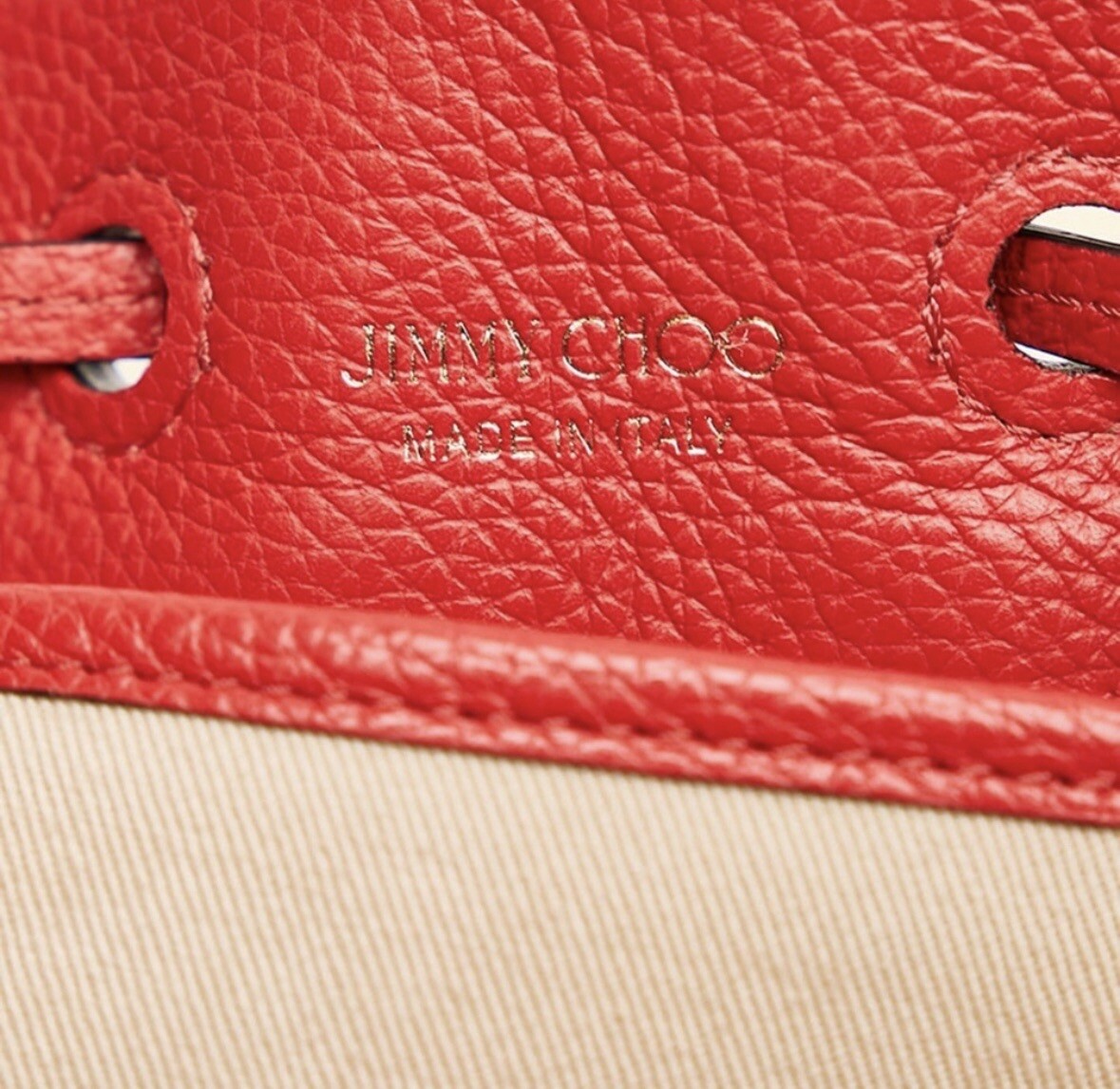jimmy choo Red Leather Woven Bucket bags | eBay