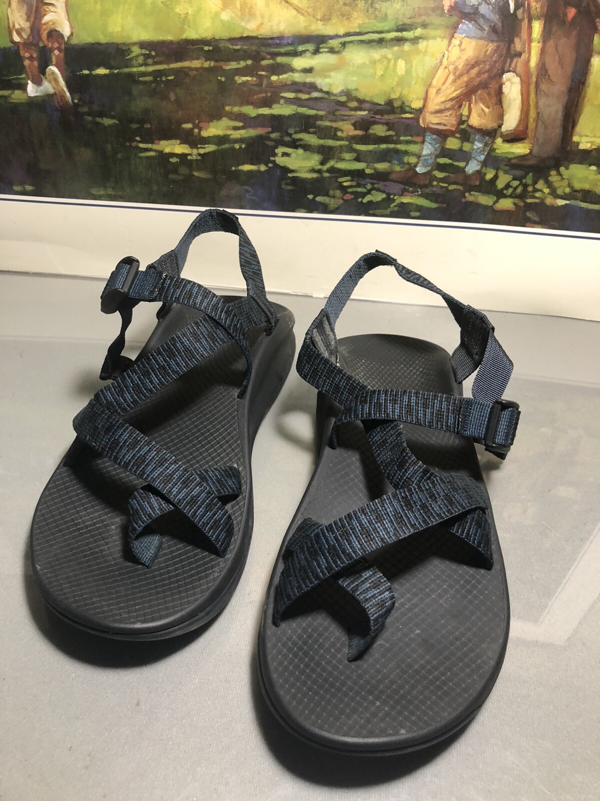 Chaco Classic Sandals Solid Black Mens Size 12 Gem