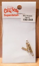 Cal-Scale #548 4-Line MU Cables -- Unpainted Brass Castings 2 Pair