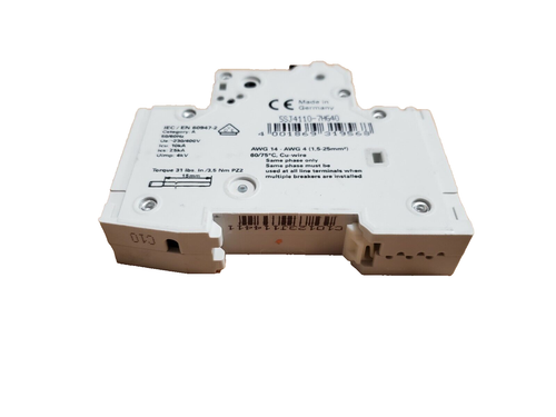 (QTY:1) Siemens 5SJ4110-7HG40 / 5SJ41107HG40 Leitungsschutzschalter - Bild 6 von 6