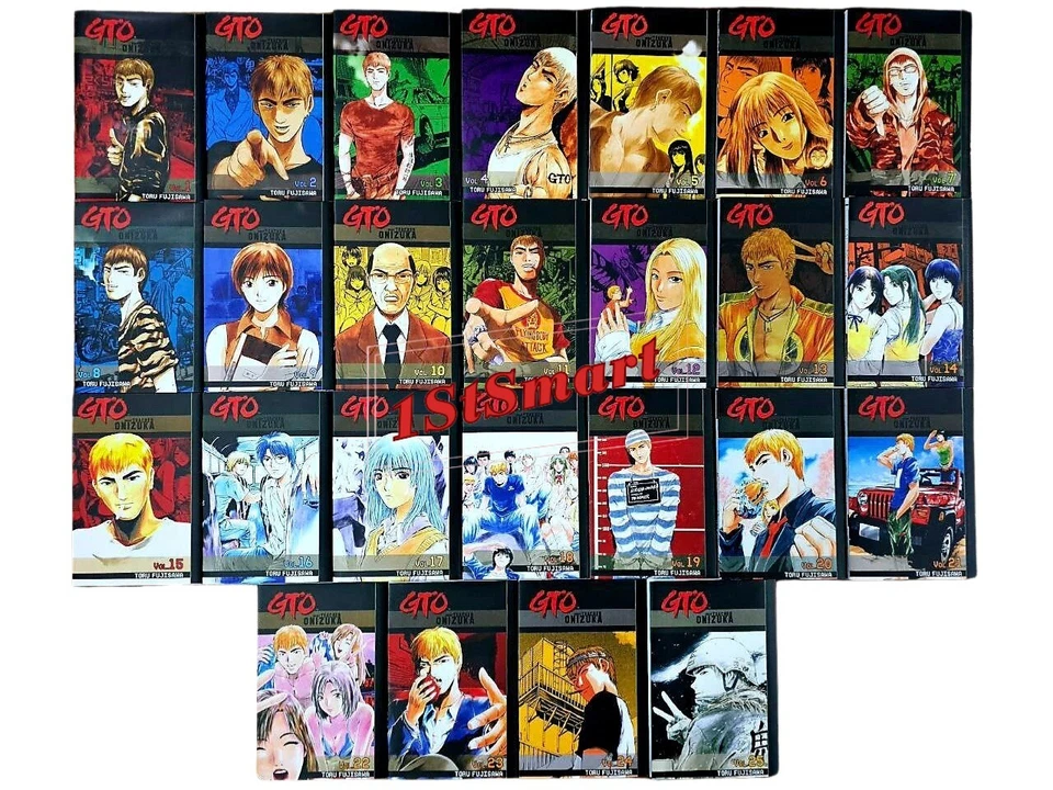 GTO Great Teacher Onizuka Manga Volume 1-25 Complete Set English Version Comic - Image 2 of 4