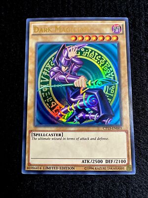 🔥 YUGIOH • DARK MAGICIAN • ULTRA RARE • LIMITED EDITION • CT13