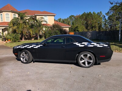 Dodge Challenger Checkered Flag Rally Pace Car Stripes Front and Back fits 10-21