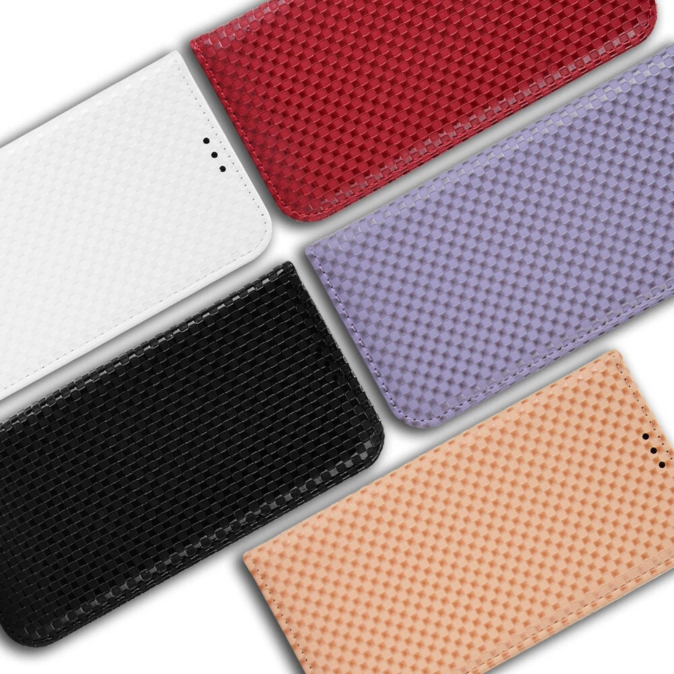 For BlackBerry Keyone, Wallet Case Grid Flip Leather Wallet Card Stand Cover - Image 3 of 4
