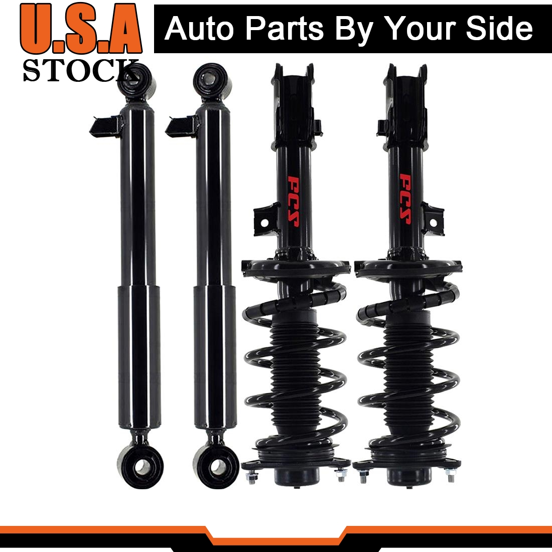 Front Strut & Rear Shock For 2014-2015 Kia Sorento 2WD LX_