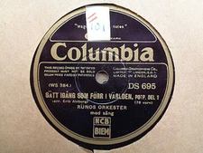 RUNOS ORKESTER - Satt Igang Som Forr I Varlden 78 rpm disc (SWEDISH, A+)
