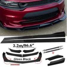 Front Bumper Lip Spoiler Splitter Car Body Rear For Dodge Charger 2015-23 N
