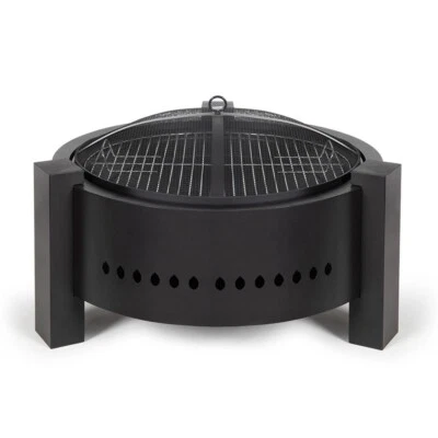 Brasero au bois ou au charbon 47.5cm noir - Photo 1/4