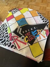 Vintage 80's Fisher-Price Pocket Rockers Bandana Scarf Checkered Animal Print