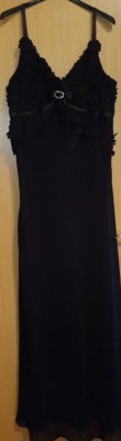 VERA MODA ABENDKLEID BALLKLEID LANGES FESTKLEID 40 SCHWARZ