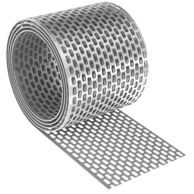 60lfm ALU Vogelschutzgitter 100mm Traufgitter Lüftungsband Lüftungsgitter