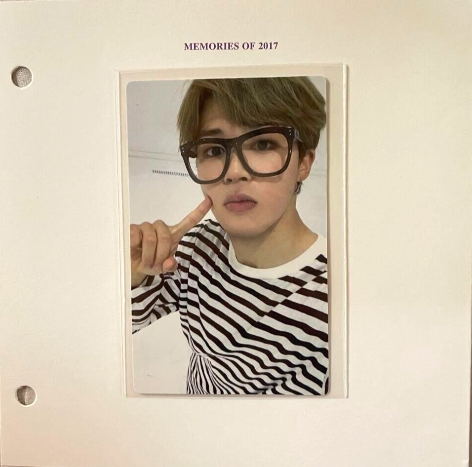 BTS JIMIN Photocard MEMORIES OF 2017 DVD Official Bangtan BTS JIMIN Photocard MEMORIES OF 2017 DVD Official Bangtan