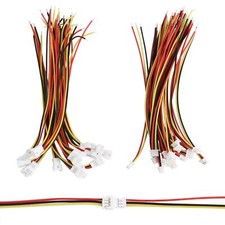 40pcs 20Pairs JST 1.25mm 3Pin Mini Micro Male and Female Connection Cable Plu...