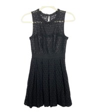 Hitherto BHLDN Women Theorem Dress Size 2 Lace Fit and Flare Cocktail Sleeveless