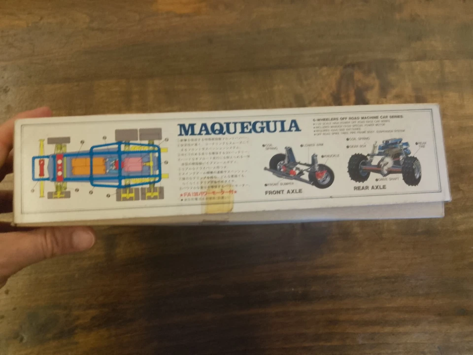Arii 1/20 Scale Maqueguia - Motorised Model Kit New in Box Raro - Immagine 2 di 4