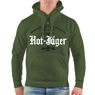 Herren Kapuzenpullover kaiserlicher Hof Jäger sportschütze schützenverein