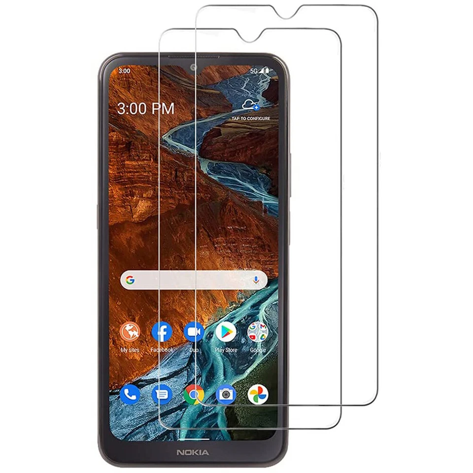 For Nokia G300 Premium Retro Leather Wallet Flip Stand Case + Screen Protector - Image 2 of 4