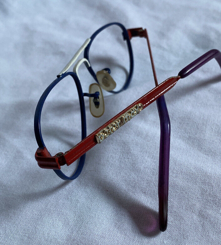 Peter Max Eyeglass Frame Red White & Blue Aviator… - image 12