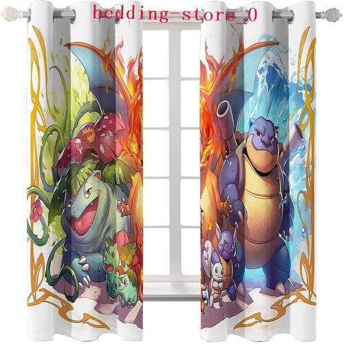 Tende Oscuranti 3D Spesse Bambini/Pokemon Pikachu Anello Termico Occhiello Superiore/Tende - Foto 86 di 93