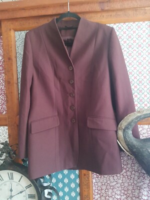 Debenhams Womens brown Polyester Jacket Suit Jacket Size 12