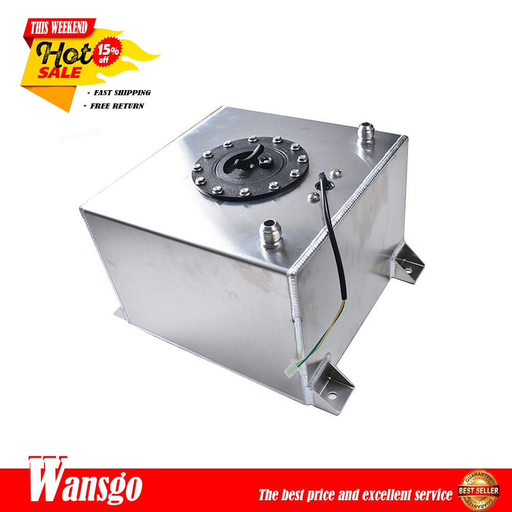 20L 5 Gallon Racing/street Aluminum Fuel Cell Gas Tank+level Sender Drift