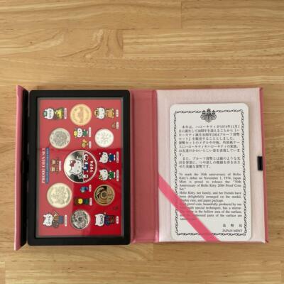 Sanrio Hello Kitty Proof Coins Set 2004 Born 30th Anniversary Made