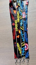 Lot 10 pcs cartoon avenger mix Lanyard Mobile Phone ID Card KeyChain Holder