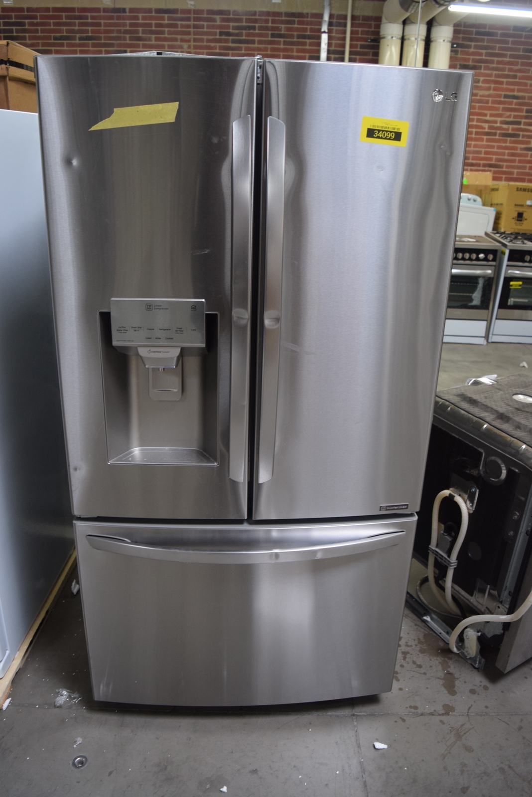 LG LFXS28968S 36" STAINLESS FRENCH DOOR REFRIGERATOR NOB 34099 CLN